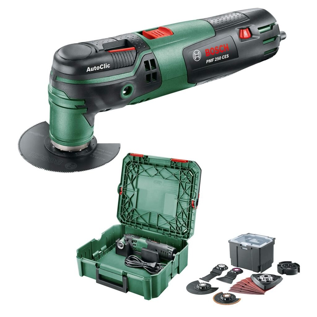 Bosch Multiherramienta PMF 250 CES: Potente y Versátil para Bricolaje Perfecto