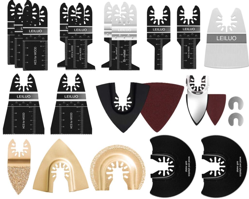Kit de Hojas de Sierra Oscilante LEILUO para Cortes Versátiles y Precisos