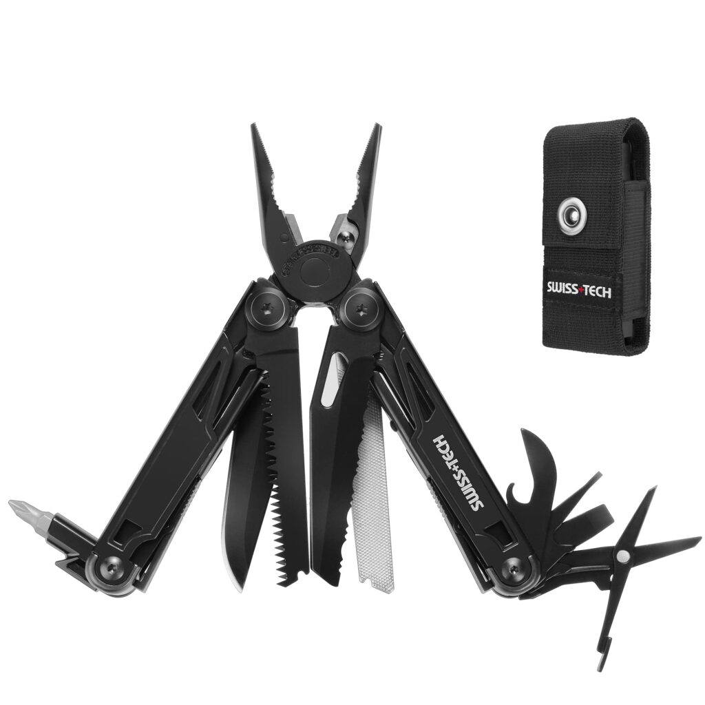 Swiss+Tech Alicate Multiuso es la herramienta perfecta para aventuras y reparaciones