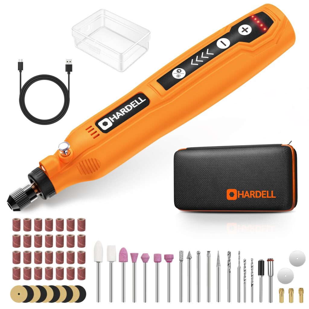 HARDELL Mini Amoladora Eléctrica Batería: La herramienta ideal para manualidades y bricolaje